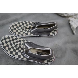 Gray checkered VANS size 7.5